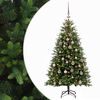 vidaXL Sztuczna choinka z bombkami 120 cm 150 LED Ciepła biel