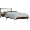 vidaXL Ramka ł&oacute;żka Dąb wędzony 80 x 200 cm Drewno inżynieryjne