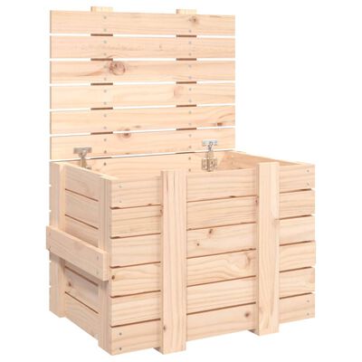 vidaXL Skrzynia do przechowywania, 58x40,5x42 cm, lite drewno sosnowe