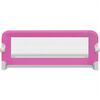 vidaXL Barierki do ł&oacute;żeczka dziecięcego, 2 szt., r&oacute;żowe, 102x42 cm