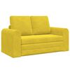 vidaXL Sofa Bed 60cm Ż&oacute;łty Aksamit