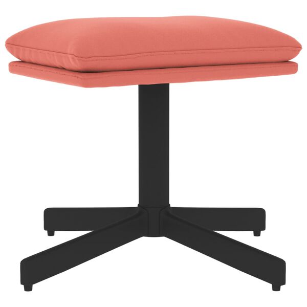 vidaXL Podnóżek, różowy, 60x60x36 cm, aksamitny