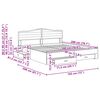 vidaXL Ramka ł&oacute;żka Dąb Sonoma 180 x 200 cm Materiał drewnopochodny