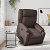 vidaXL Rozkładany fotel pionizujący, elektryczny, brązowy, ekosk&oacute;ra