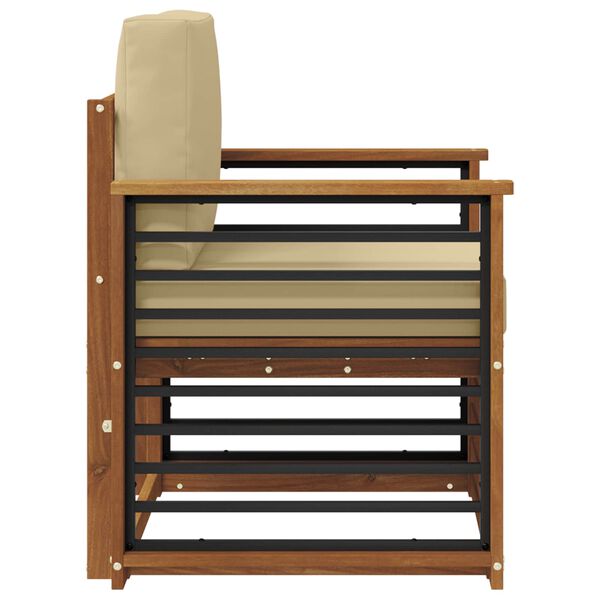 vidaXL Zestaw sof na zewnątrz Lite drewno akacjowe i poliester