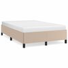 vidaXL Rama ł&oacute;żka bez materaca cappuccino 120x190 cm Sk&oacute;ra ekologiczna