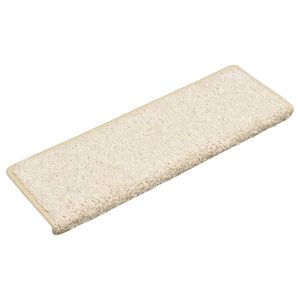 vidaXL Maty na schody 15 szt. 65x21x4 cm Białe prostokątne krawędzie