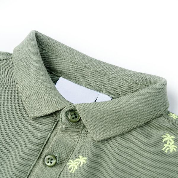 Koszulka dziecięca polo, khaki, 104