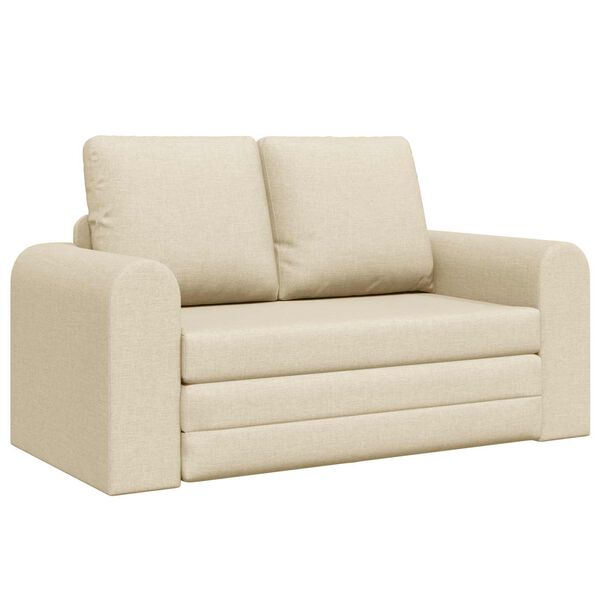 vidaXL Sofa Bed 60cm Kremowy tkanina