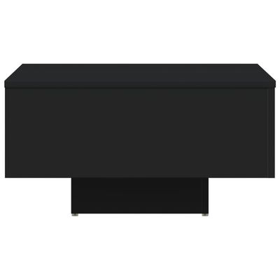 vidaXL Stolik kawowy, czarny, 60x60x31,5 cm, płyta wiórowa