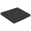 vidaXL Pad Patio z Granulatem Gumowym Czarny 9 x 9 x 0,6 cm Guma