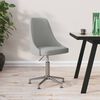 vidaXL Obrotowe krzesło biurowe, jasnoszare, tapicerowane tkaniną