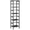 vidaXL P&oacute;łka na książki 4 poziomy 40 x 29,5 x 149 cm Czarny Dąb