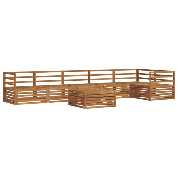vidaXL Zestaw sof na zewnątrz 7 pcs Naturalny Lite Drewno Akacji