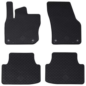 vidaXL Mata samochodowa 4 pcs Czarny odpowiedni do VW TIGUAN TDI 2024-
