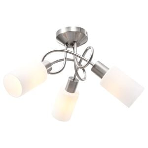 vidaXL Lampa sufitowa z ceramicznymi kloszami na 3 żar&oacute;wki E14