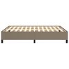 vidaXL Rama ł&oacute;żka bez materaca, taupe, 140x190 cm, obita tkaniną