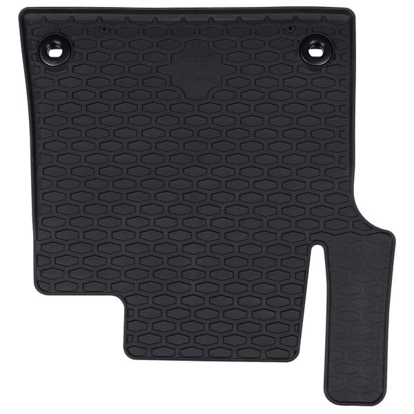 vidaXL Mata samochodowa 3 pcs Czarny TPE