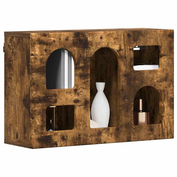 vidaXL Szafka wisząca z p&oacute;łką Dąb wędzony 60 x 20 x 40 cm