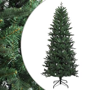 vidaXL Sztuczna choinka z zawiasami 120 cm PVC i PE zielony