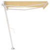 vidaXL Wolnostojąca, ręcznie zwijana markiza, 300x250 cm, ż&oacute;łto-biała