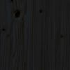 vidaXL Łóżko wysuwane, lite drewno sosnowe, czarne, 2x(90x200) cm