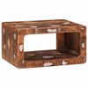 vidaXL Stolik nocny Brązowy 45 x 30 x 24 cm Lite Drewno Recyklingowe