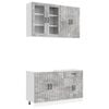 vidaXL Jednostka kuchenna LUCCA 4 pcs Betonowy szary