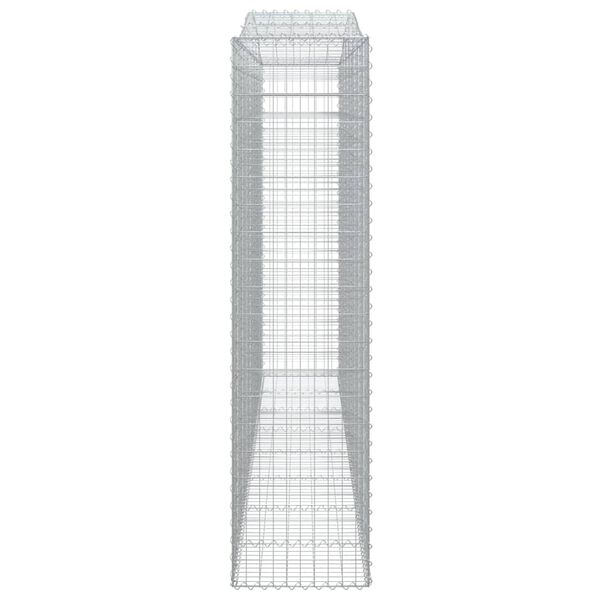 vidaXL Łukowaty kosz gabionowy 400x50x200/220 cm, galwanizowane żelazo