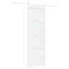 vidaXL Drzwi przesuwne 73,5 x 211 cm Drewno inżynieryjne Biały