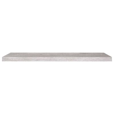vidaXL Półki ścienne, 4 szt., szarość betonu, 90x23,5x3,8 cm, MDF