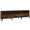vidaXL Szafka pod TV, przydymiony dąb, 150x30x44,5 cm