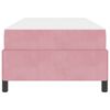 vidaXL Ramka ł&oacute;żka z materacem R&oacute;żowy 90 x 200 cm tkanina
