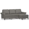 vidaXL 3-osobowa sofa z podn&oacute;żkiem, ciemnoszary, 180 cm, tkaniną