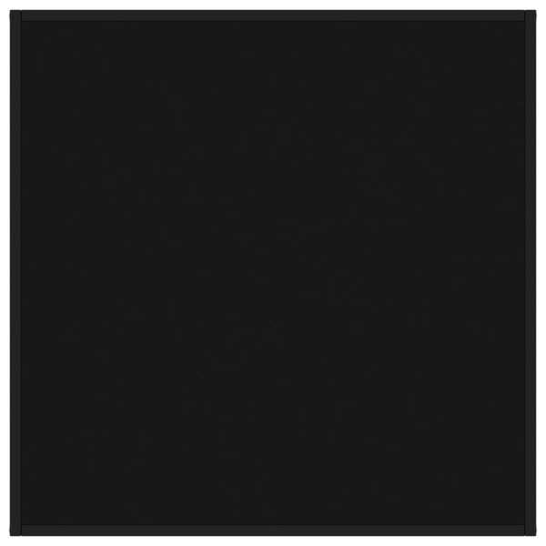 vidaXL Stolik kawowy, szkło w kolorze czarnym, 90x90x50 cm