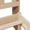 vidaXL Ł&oacute;żko z regałem, bez materaca, 90x190 cm, drewno sosnowe