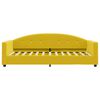vidaXL Sofa z materacem do spania, ż&oacute;łta, 90x200 cm, aksamit