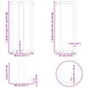 vidaXL Nogi do stołu barowego w kształcie litery T 2 szt. Antracyt 40x35x(90-91) cm Stal