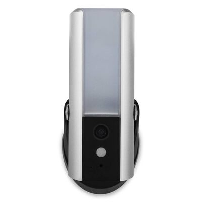 Smartwares Kamera Guardian z lampą, 6,38x7x18,07 cm, srebrna