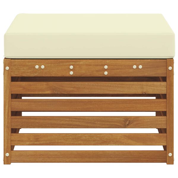 vidaXL Pufa na zewnątrz Lite Drewno Akacji Naturalny