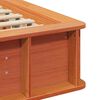 vidaXL Ramka ł&oacute;żka Woskowy Brąz 75 x 190 cm Lite drewno sosnowe