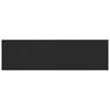 vidaXL Parapet okienny Czarny z rysunkiem drewna 160 x 45 x 4,5 cm PVC