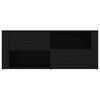 vidaXL Szafka pod TV, czarna, 100x35x40 cm, materiał drewnopochodny