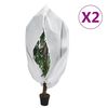 vidaXL Kaptury dla roślin, z suwakiem, 2 szt., 70 g/m&sup2;, 1x1,55 m