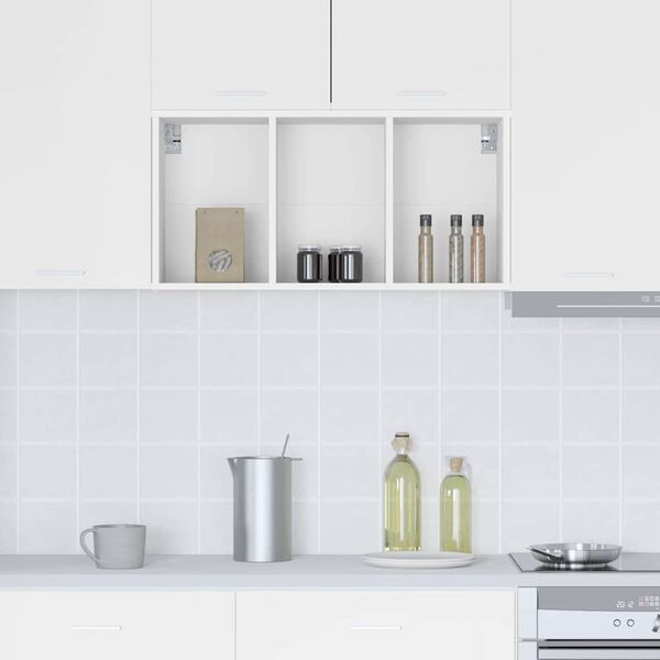 vidaXL Szafka wisząca Biały 40 x 29,5 x 80 cm Materiał drewnopochodny