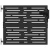 vidaXL Brama ogrodowa Czarny 85 x 100 cm Stal Malowana Proszkowo