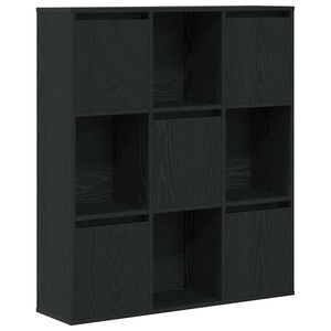 vidaXL Regał, czarny, 89x24x101,5 cm, materiał drewnopochodny