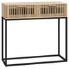 vidaXL Stolik konsolowy, 80x30x75 cm, materiał drewnopochodny i żelazo