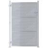 vidaXL Brama ogrodowa 85 x 120 cm Stal nierdzewna srebrny Zamykane