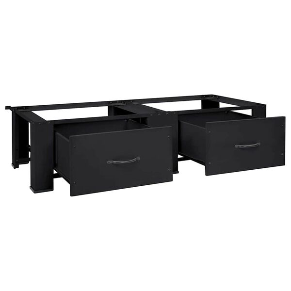 vidaXL Podwójna pralka z szufladami, biała